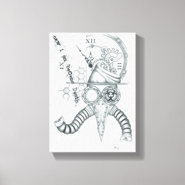 Impressão Em Tela Plague Doutor (Frente)