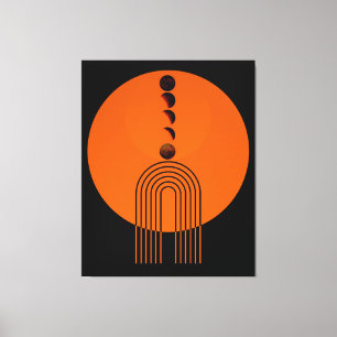 Impressão Em Tela Planeta da Lua do Século de Arca Antigo