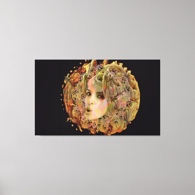 Impressão Em Tela Planeta orgânico (Frente)