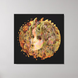 Impressão Em Tela Planeta orgânico