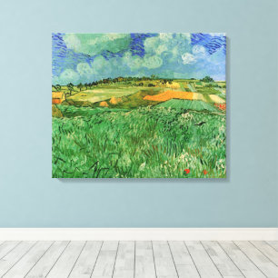 Impressão Em Tela Planície perto de Auvers de Vincent van Gogh