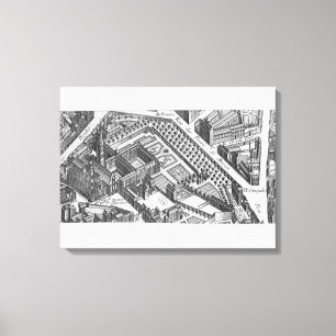 Impressão Em Tela Plano de Paris