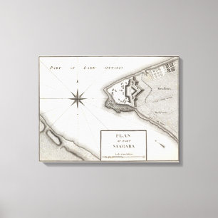 Impressão Em Tela Plano do forte Niagara