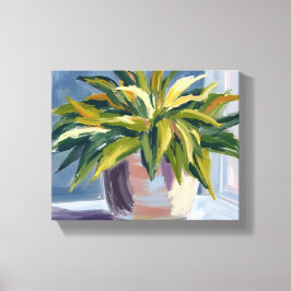 Impressão Em Tela Planta Cobra | Pintura de Casa em Vaso
