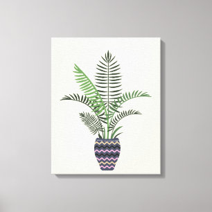Impressão Em Tela Planta em Vaso Decorativo