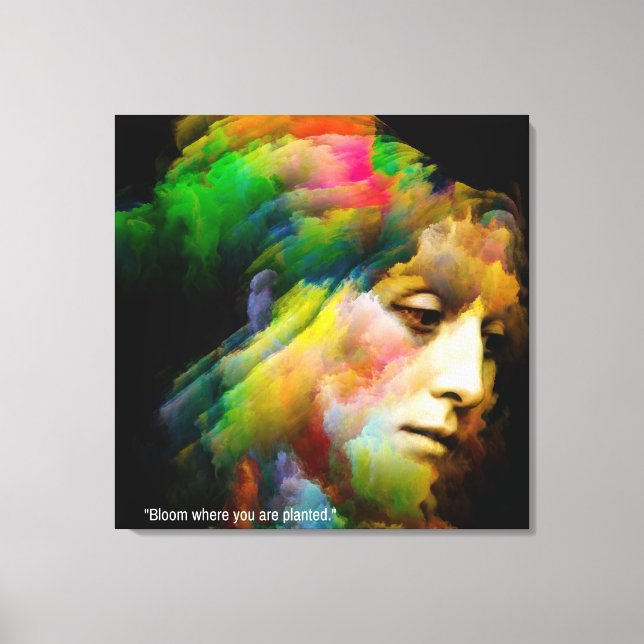 Impressão Em Tela planta florescente para você (Frente)