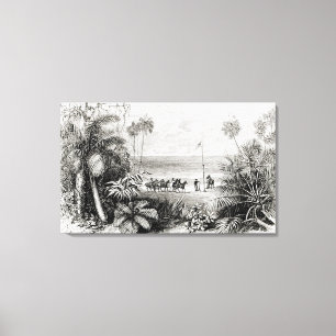 Impressão Em Tela Plantando a bandeira