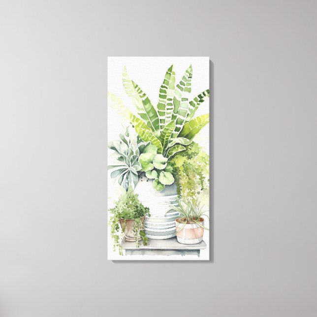 Impressão Em Tela Plantas de Casa (Frente)