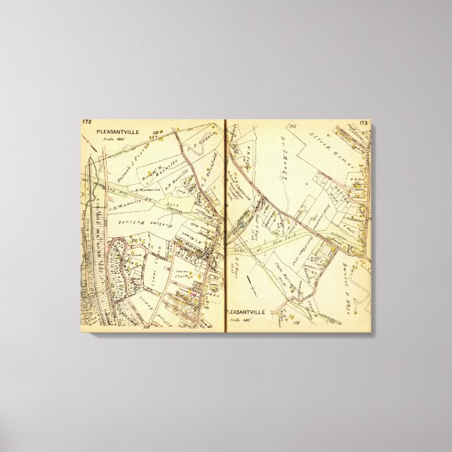 Impressão Em Tela Pleasantville, Nova Iorque (Frente)