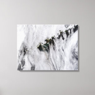 Impressão Em Tela Plumas do vulcão Okmok, Ilhas Aleutas