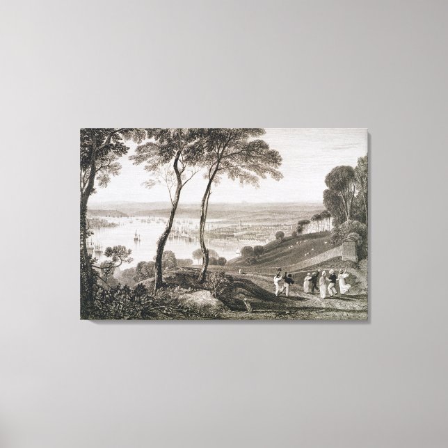 Impressão Em Tela Plymouth Dock do Monte Edgecombe, do 'Cooke' (Frente)