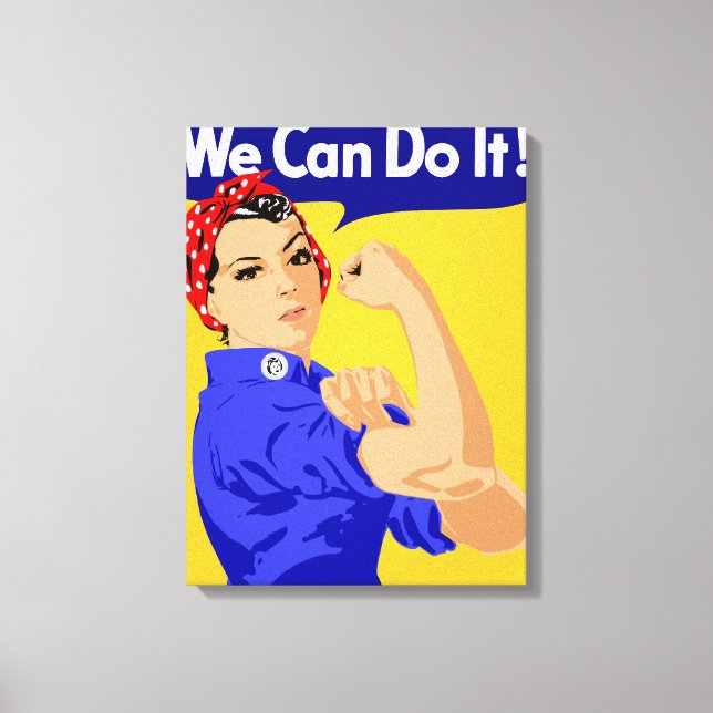 Impressão Em Tela Podemos Fazer Isso! Rosie The Riveter WII Poster (Frente)