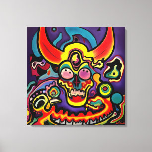 Impressão Em Tela Poderias muito bem discutir com o Diabo