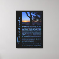 Poema Desiderata Linda Árvore Sunset #1