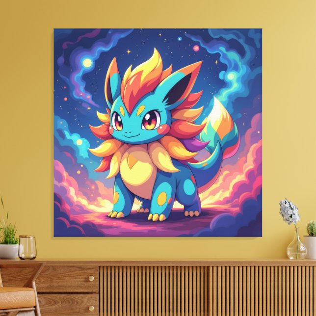 Impressão Em Tela Pokémon und seine Treue Freunde (Insitu(Sala de estar))