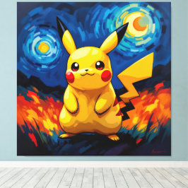 Impressão Em Tela Pokémon und seine Treue Freunde Leinwanddruck