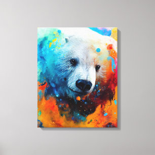 Impressão Em Tela Polar Bear Animal Discovery Natureza