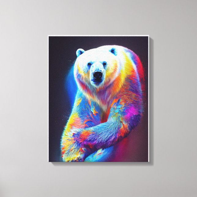 Impressão Em Tela Polar Bear Animal Discovery Natureza (Frente)