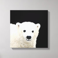 Polar Bear Cub Painting - Arte Original