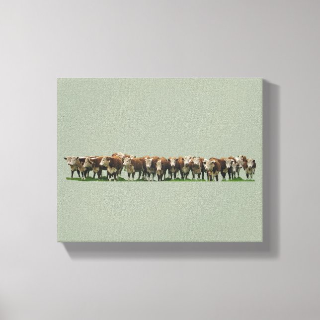 Impressão Em Tela Poll Herefords (Frente)