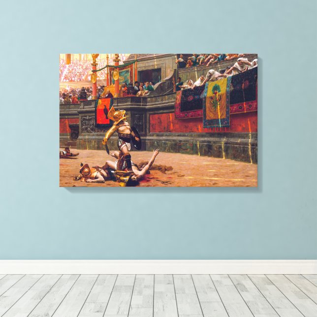 Impressão Em Tela Pollice Verso | Jean-Lé no Gé me ô | (Insitu(piso de madeira))