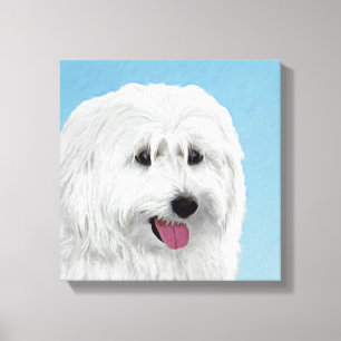 Impressão Em Tela Polonês Lowland Sheepdog Painting - Original Dog A
