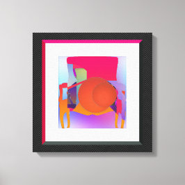 Impressão Em Tela Poltrona de Bolas Vermelhas