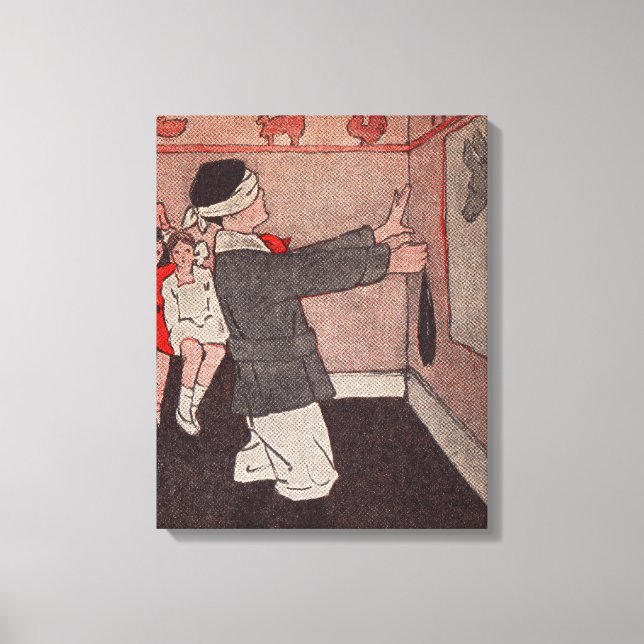 Impressão Em Tela Ponha a cauda Donkey (Frente)