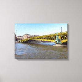 Impressão Em Tela Pont Mirabeau sobre o Sena - Paris