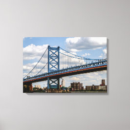 Impressão Em Tela Ponte Benjamin Franklin, Filadélfia, PA