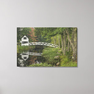 Impressão Em Tela Ponte branca, Somesville, Monte Deserto