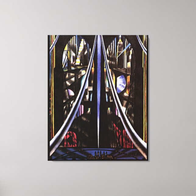 Impressão Em Tela Ponte Brooklyn, Variação em um Tema Antigo (Frente)