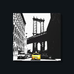 Impressão Em Tela Ponte Brooklyn Yellow Taxi Nova Iorque Nyc<br><div class="desc">Ponte do Brooklyn - Impressão de Canvas de Arte Pop de Táxi Amarelo Nyc.</div>
