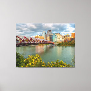 Impressão Em Tela Ponte Calgary Peace e Cityscape