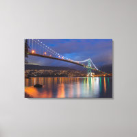 Ponte canvas-Lit Arte sobre a Baía
