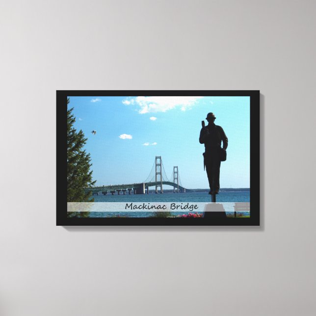 Impressão Em Tela Ponte/Canvas Mackinac (Frente)