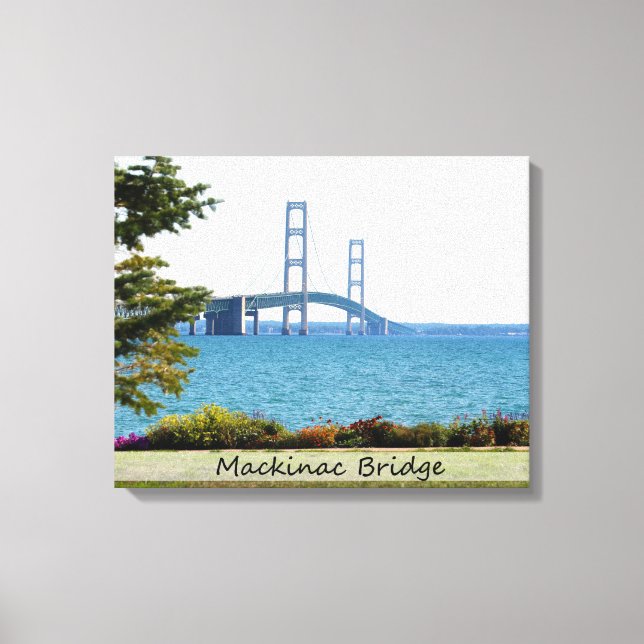 Impressão Em Tela Ponte/Canvas Mackinac (Frente)