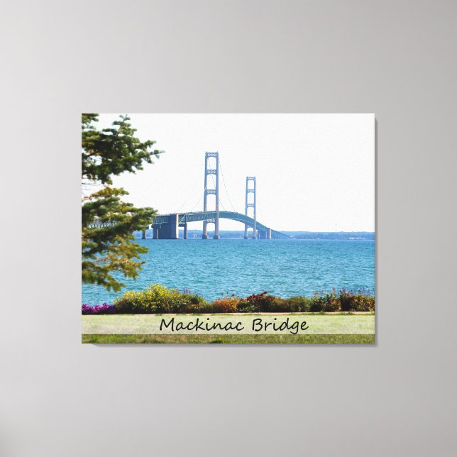 Impressão Em Tela Ponte/Canvas Mackinac (Frente)