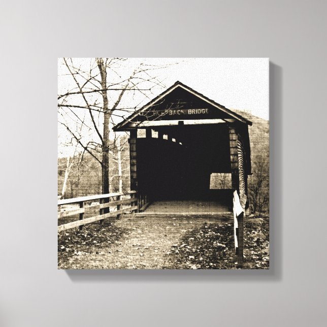 Impressão Em Tela Ponte coberta (Frente)
