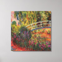 Ponte de água japonesa Lily Pond por Claude Monet
