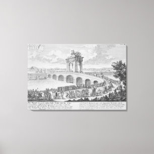 Impressão Em Tela Ponte de Augustus sobre através de Flaminia, pert