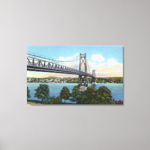 Impressão Em Tela Ponte de Médio-Hudson a histórico nacional de