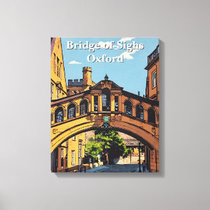 Impressão Em Tela Ponte de Sighs em Oxford Poster Paint