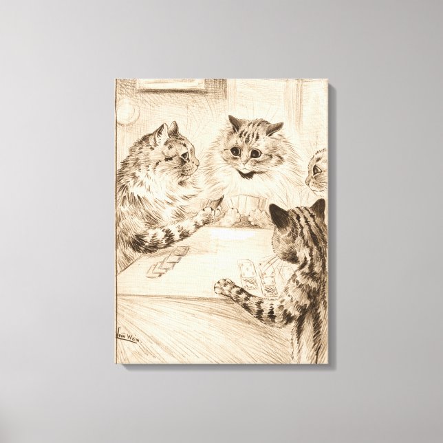 Impressão Em Tela Ponte de Sighs por Louis Wain (Frente)