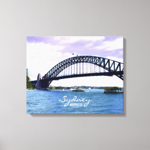 Impressão Em Tela Ponte de Sydney Ferry Harbor