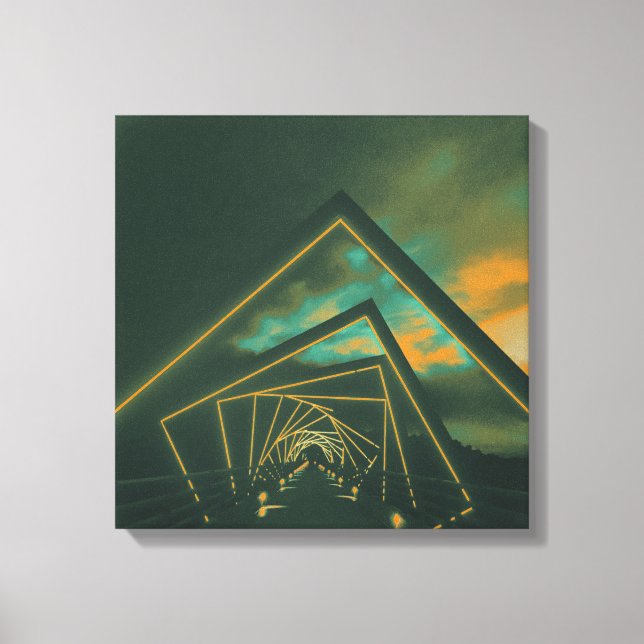 Impressão Em Tela ponte de trilha alta (Frente)