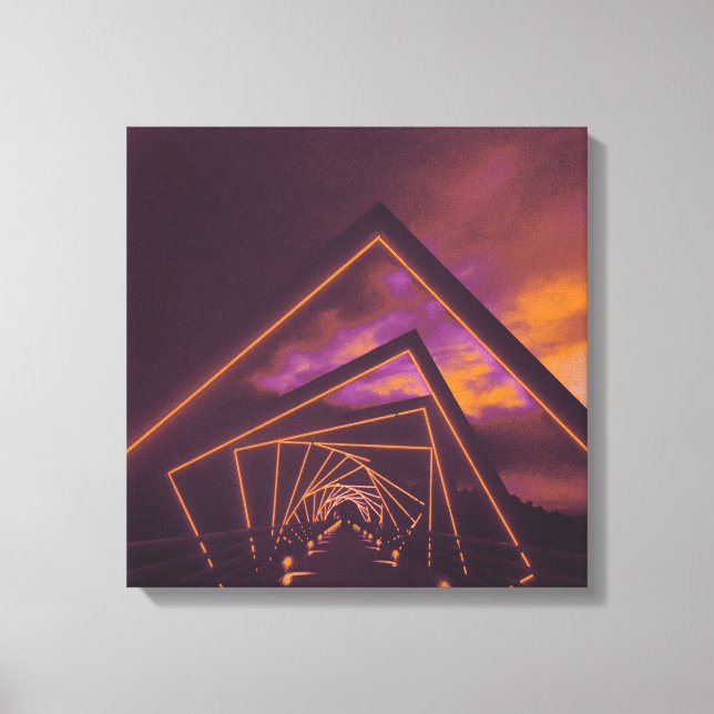 Impressão Em Tela ponte de trilha alta (Frente)