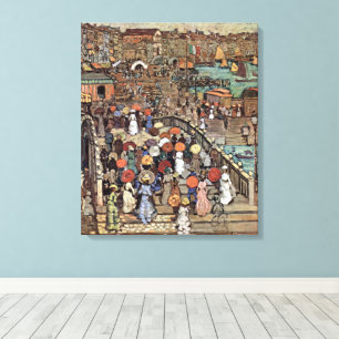 Impressão Em Tela Ponte Della Paglia, Veneza de Maurice Prendergast