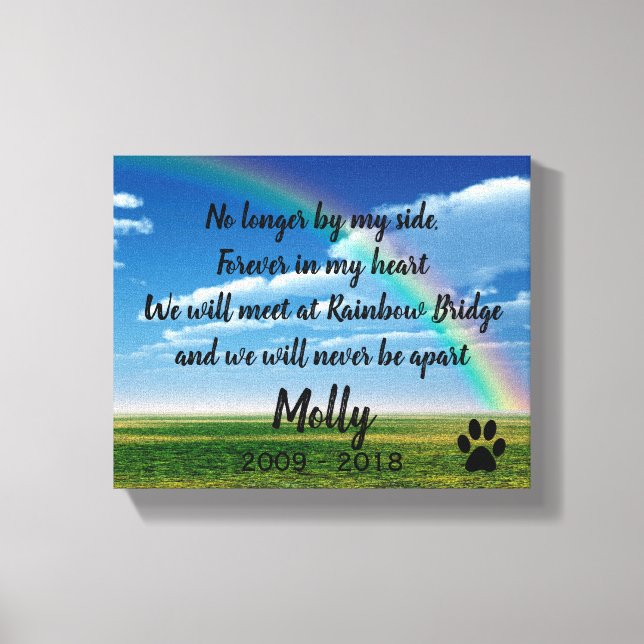 Impressão Em Tela Ponte do arco-íris (Frente)