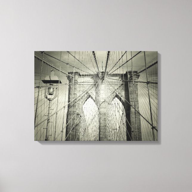 Impressão Em Tela Ponte do Brooklyn (Frente)